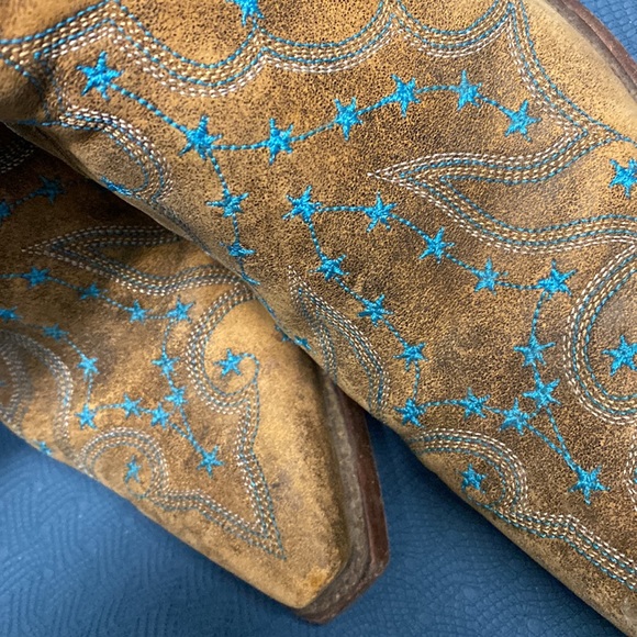 Old Gringo hand embroidered in turquoise cowgirl boots Retail 550 - Picture 7 of 8